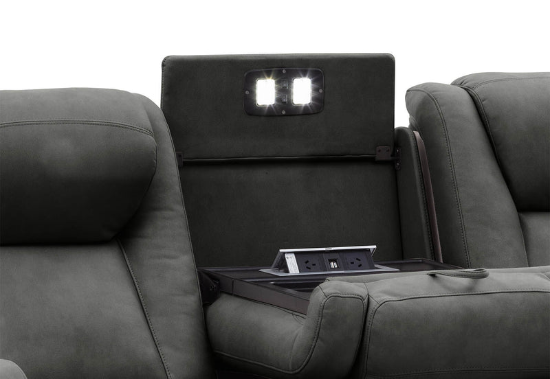 SENTINAL MK2 FABRIC 3 SEATER CHARCOAL