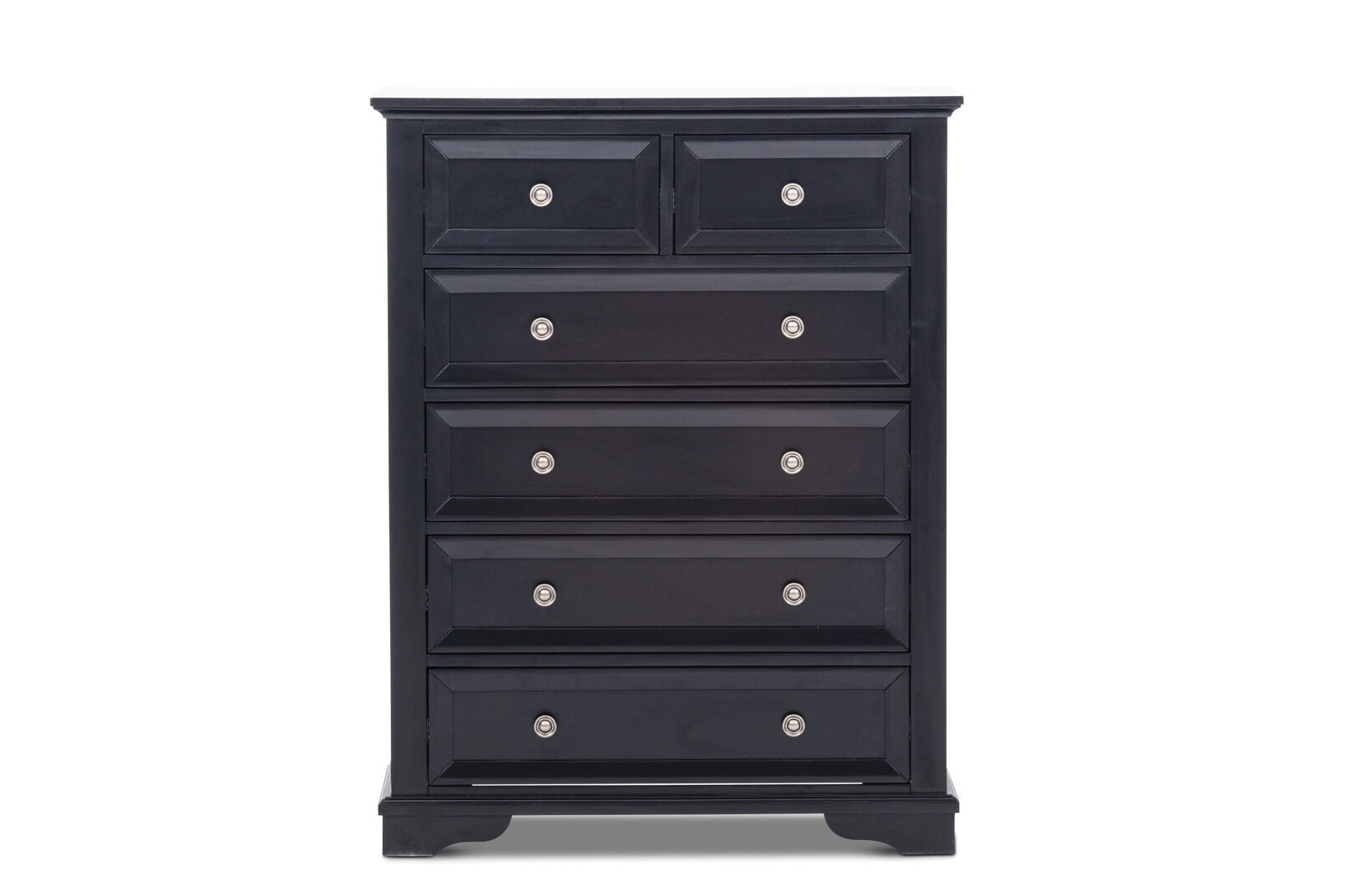 CHANELLE 6 DRAWER TALL CHEST BLACK