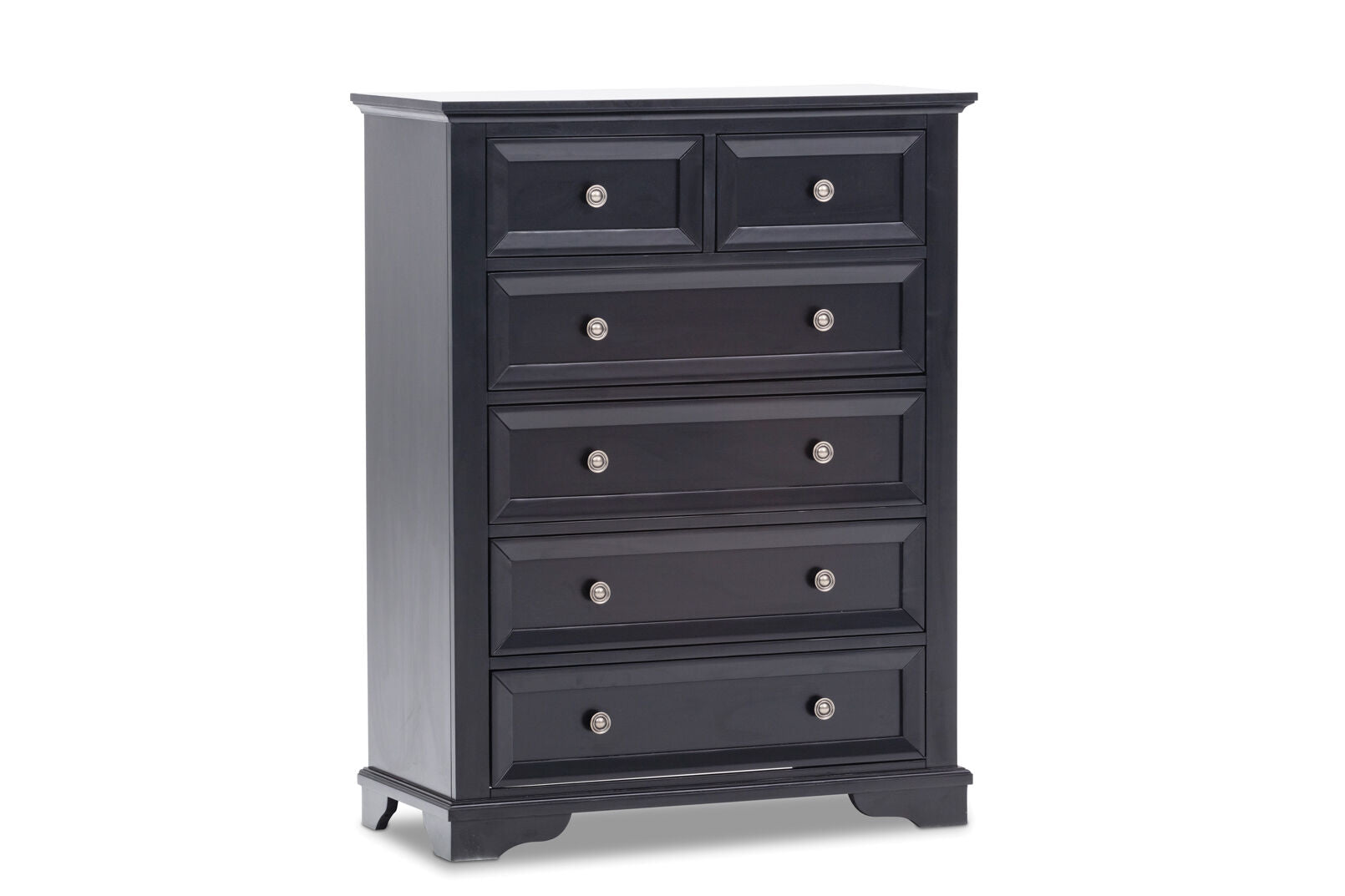 CHANELLE 6 DRAWER TALL CHEST BLACK