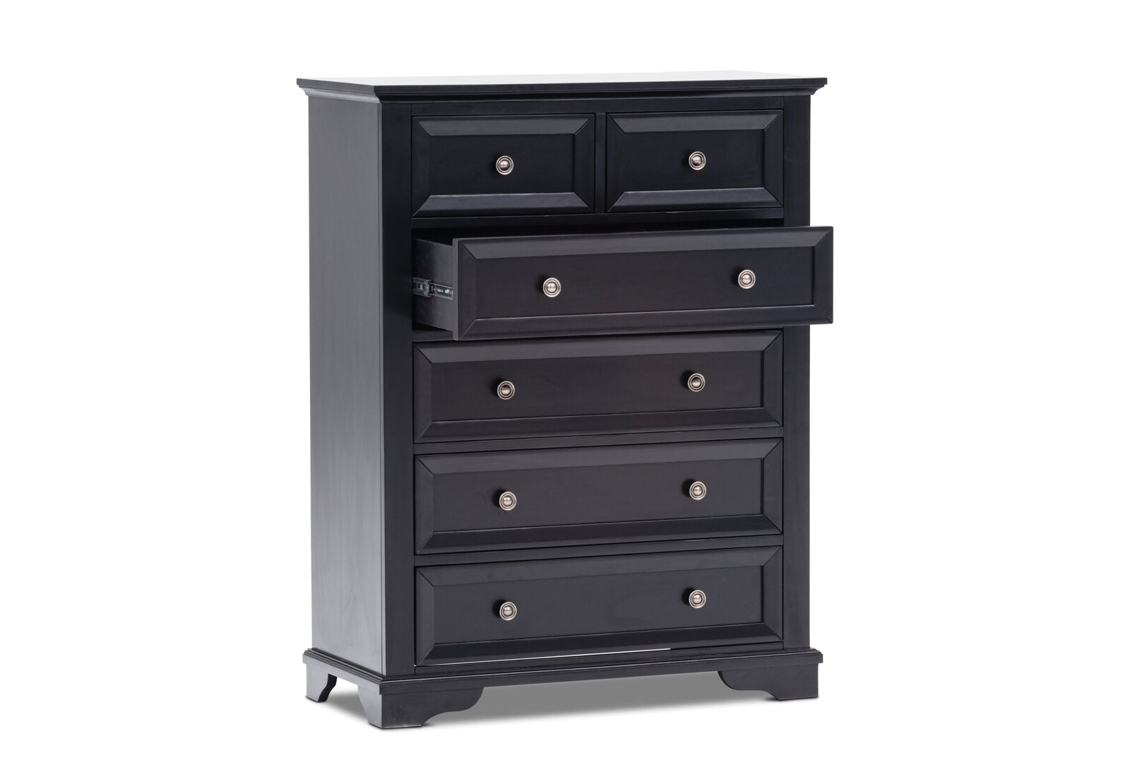 CHANELLE 6 DRAWER TALL CHEST BLACK