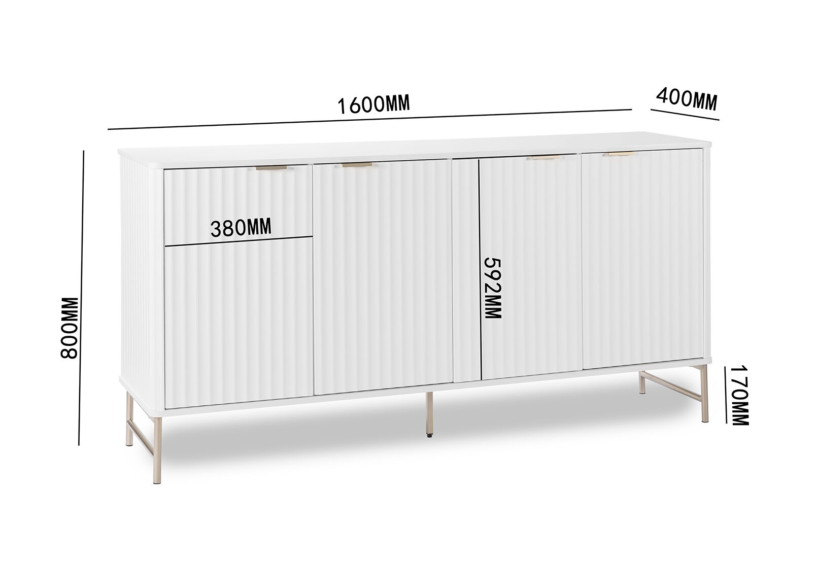 OSBORNE BUFFET WHITE