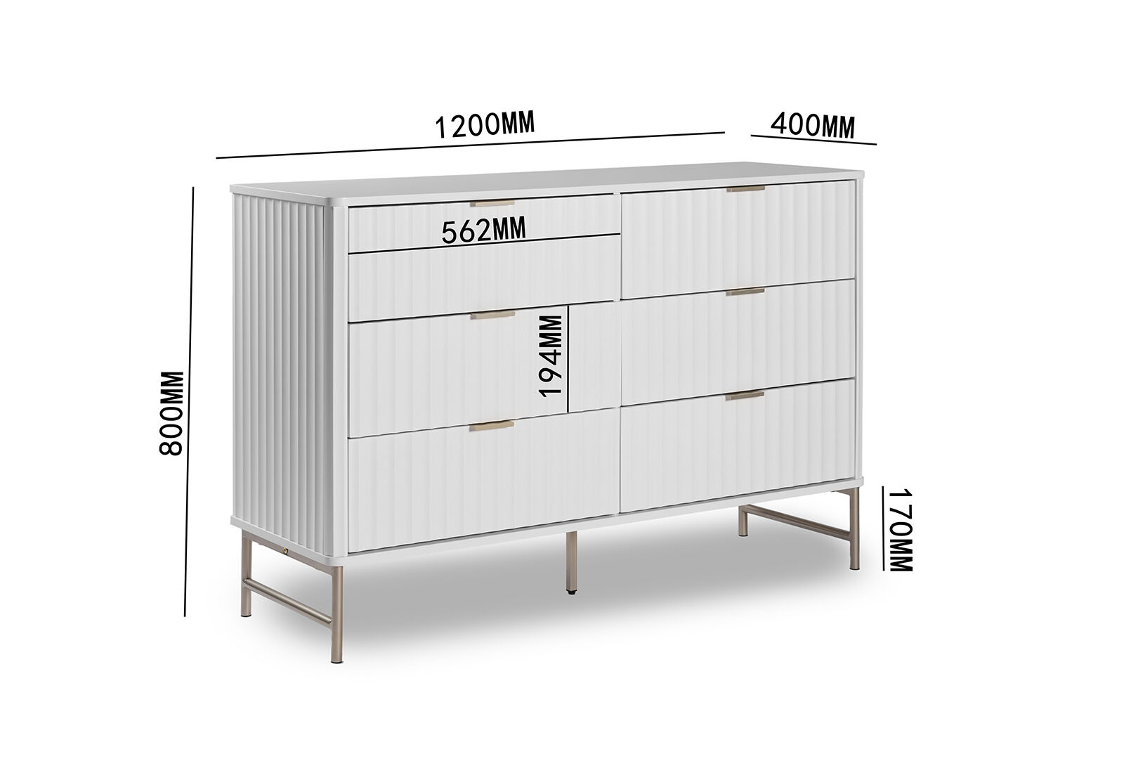 OSBORNE DRESSER WHITE