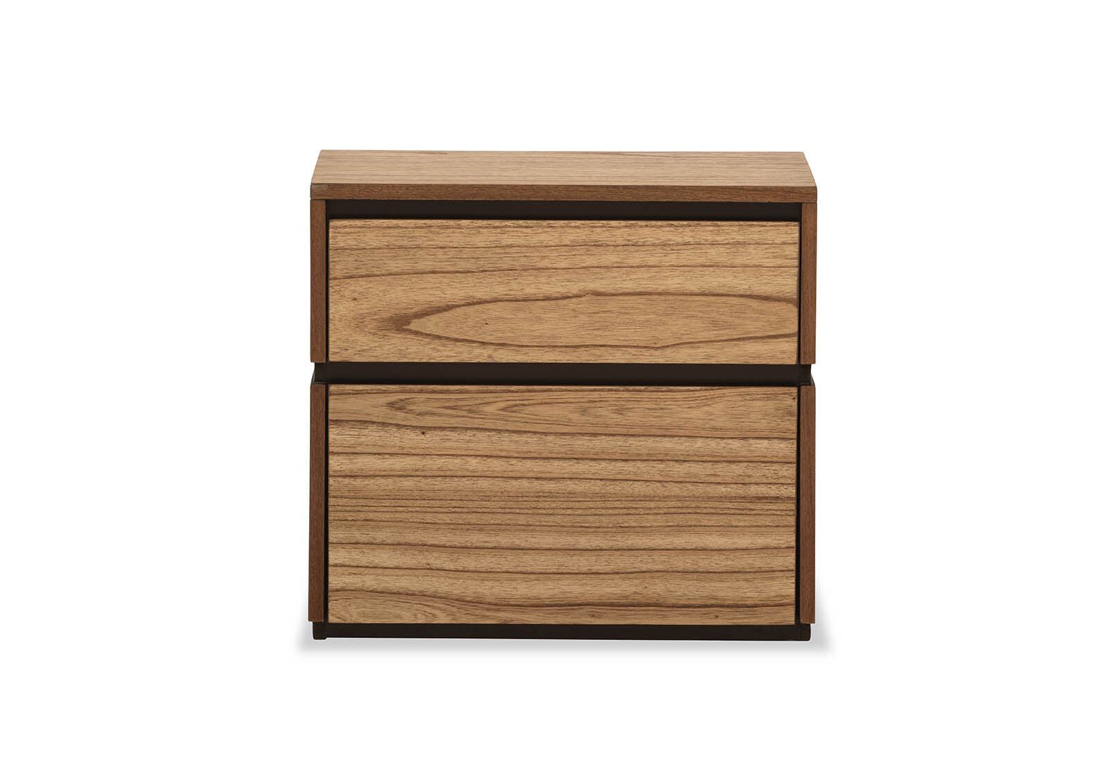 MEDORA 2 DRAWER BEDSIDE GOLDEN WALNUT
