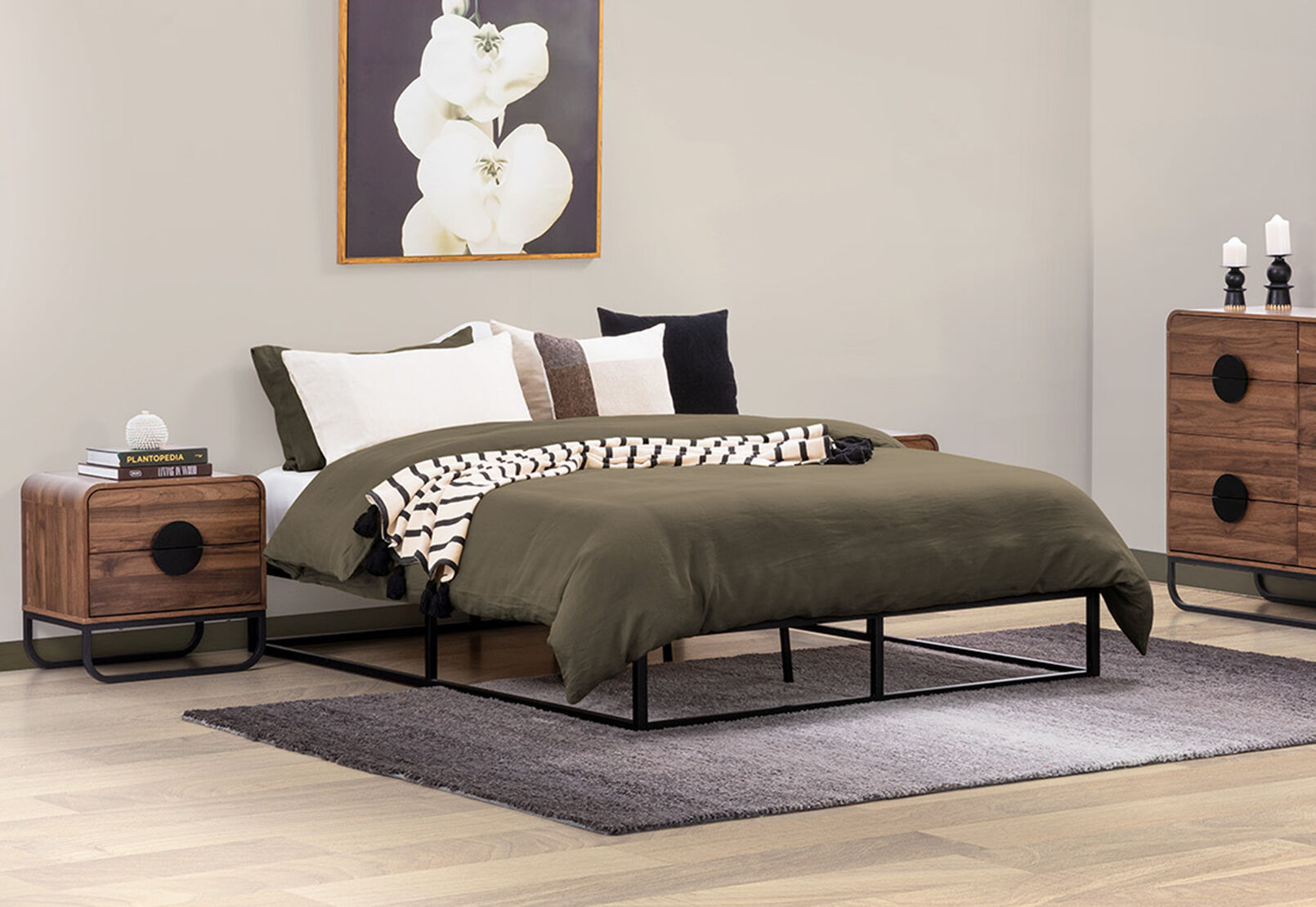 PATTON HIGH DOUBLE BED BLACK