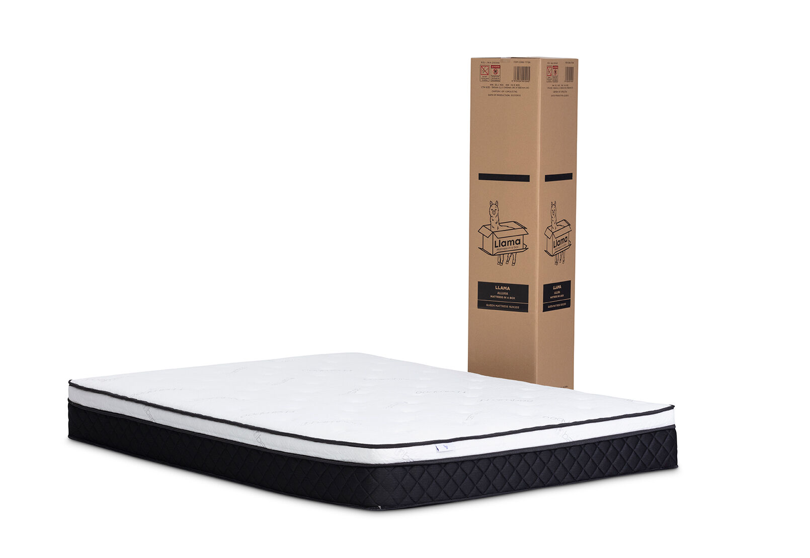 LLAMA ALLURA QUEEN MATTRESS WHITE