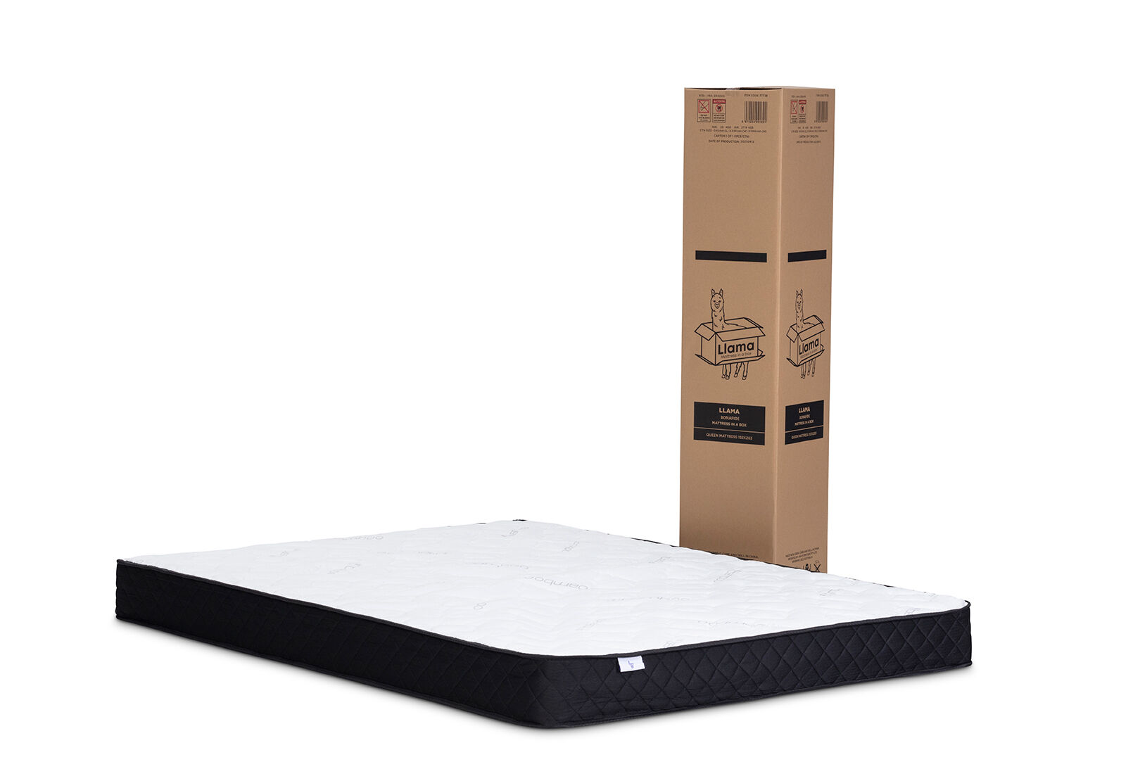 LLAMA BONAFIDE QUEEN MATTRESS WHITE