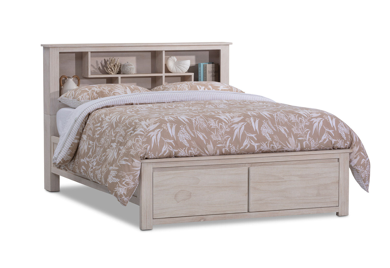 GALENE KING BED WHITE WASH