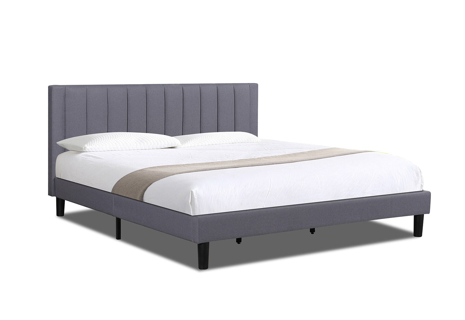 BISHOP KING BED GREY