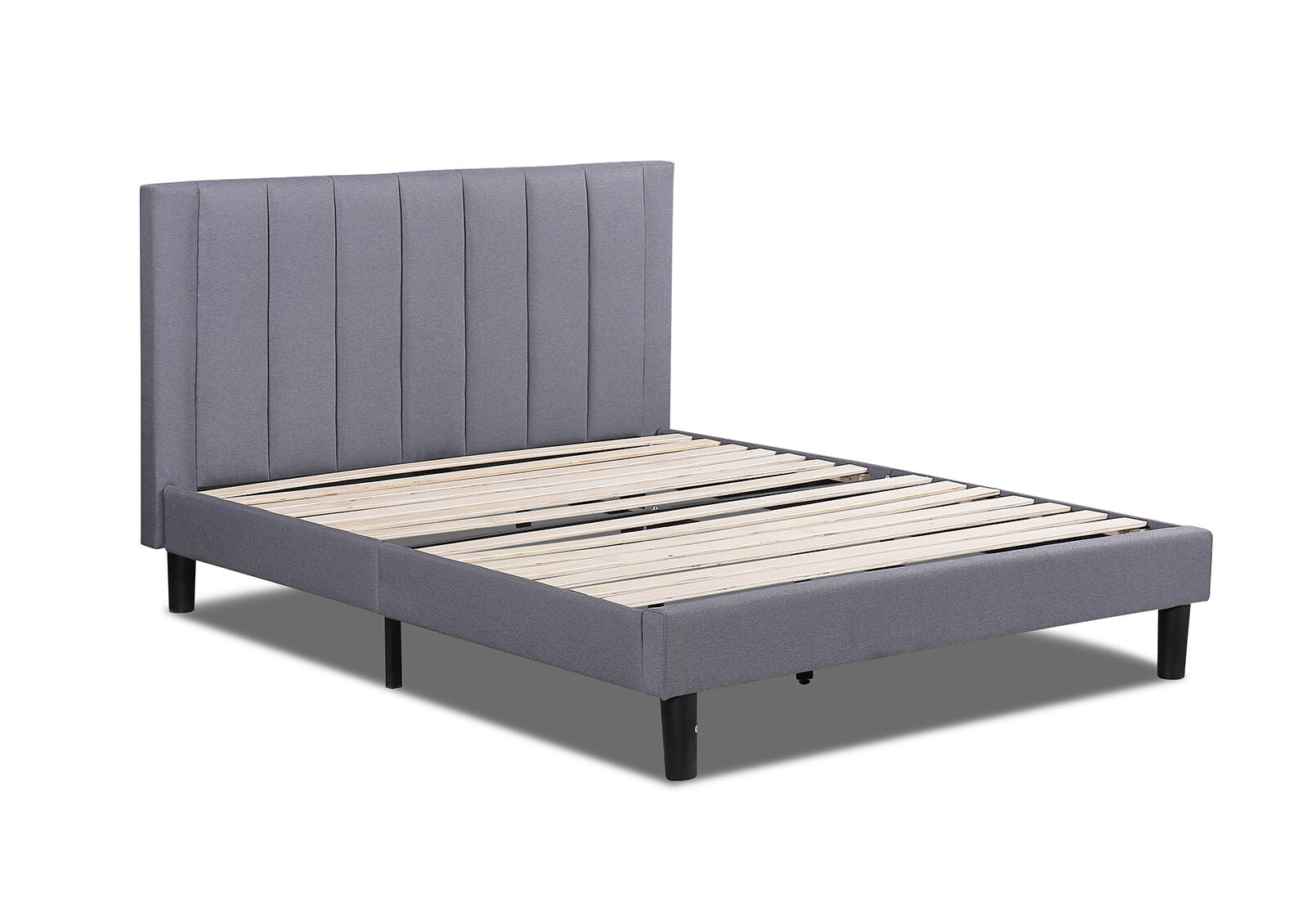 BISHOP QUEEN BED GREY