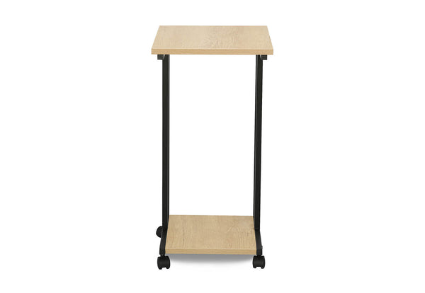 HESS C SHAPE LAMP TABLE NATURAL/BLACK
