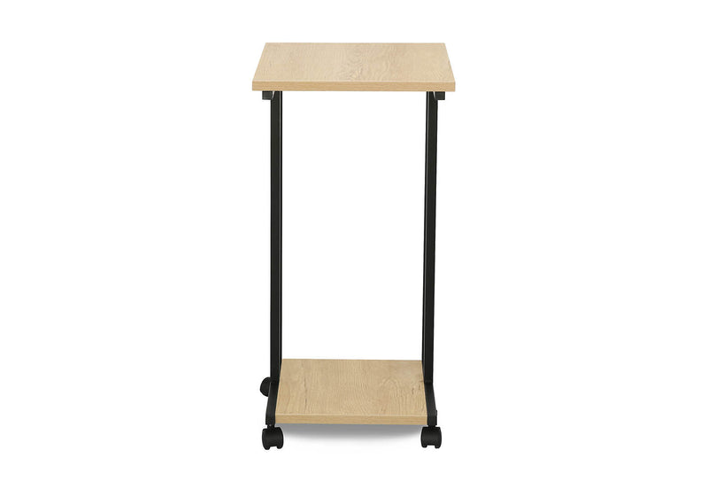 HESS C SHAPE LAMP TABLE NATURAL/BLACK