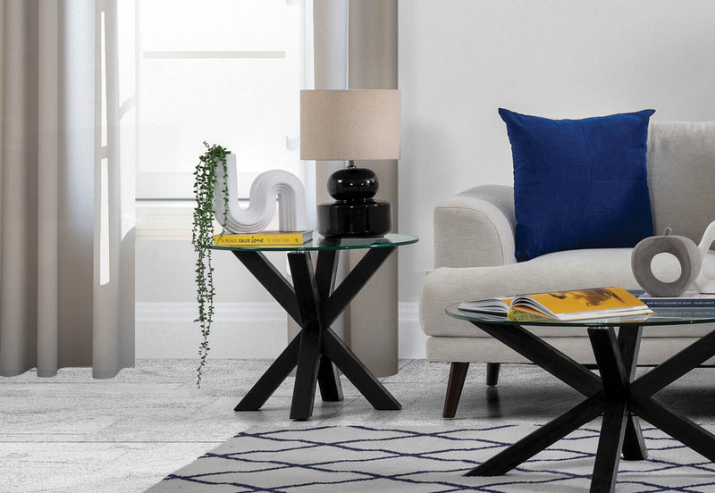 PROMENADE LAMP TABLE (MTO) BLACK