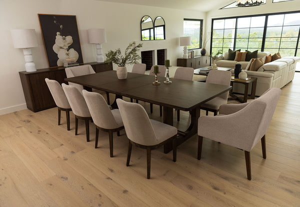 NICCOLO EXTENSION DINING TABLE WALNUT