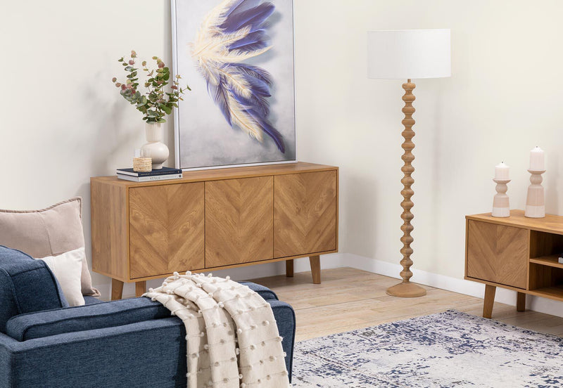 McLAUGHLIN 3 DOOR BUFFET NATURAL