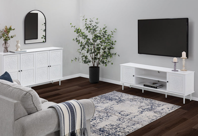 MONTGOMERY ENTERTAINMENT UNIT WHITE
