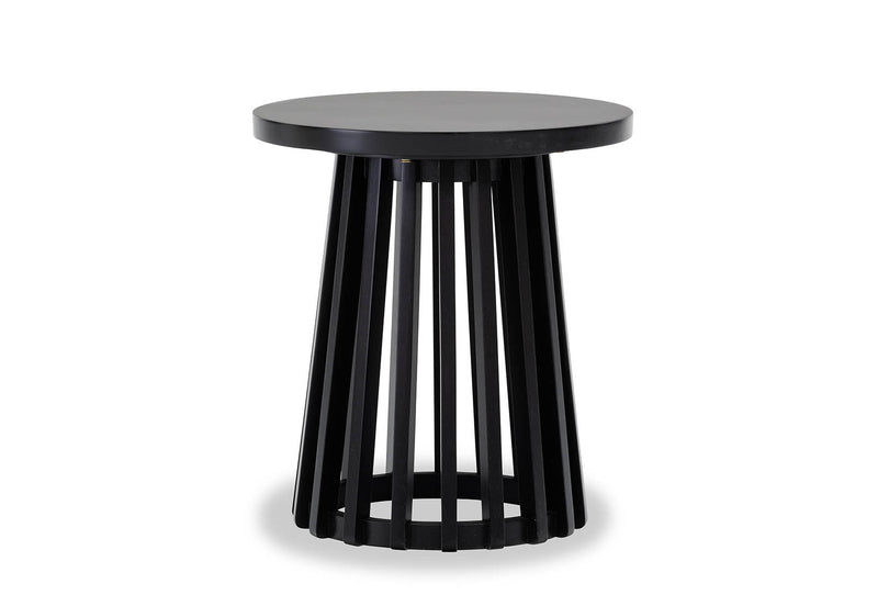 TORENTO ROUND LAMP TABLE BLACK