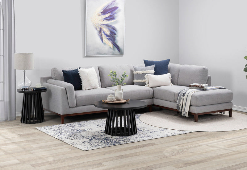 TORENTO ROUND LAMP TABLE BLACK