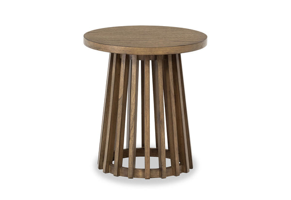 TORENTO ROUND LAMP TABLE WALNUT
