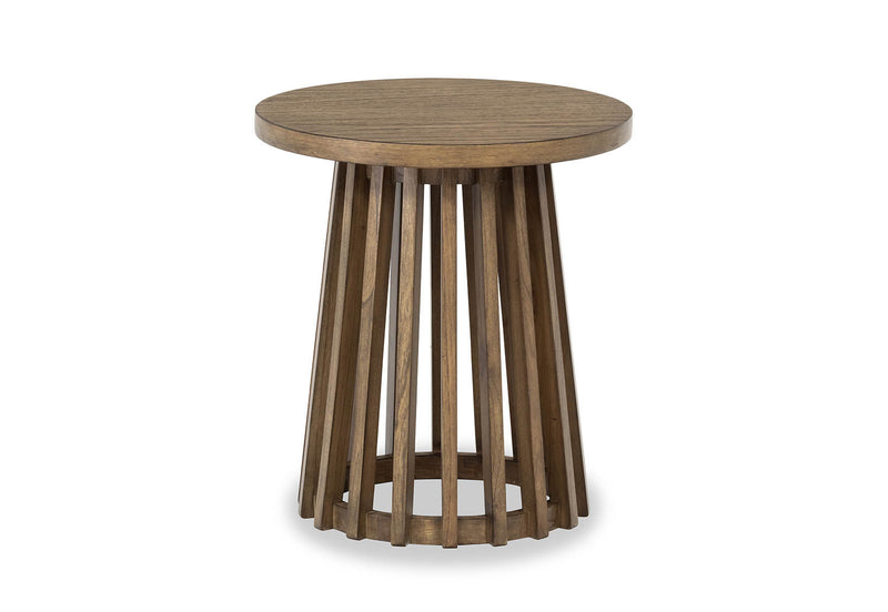 TORENTO ROUND LAMP TABLE WALNUT