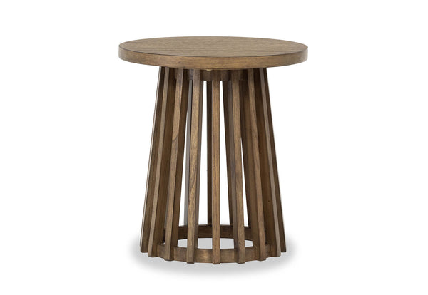 TORENTO ROUND LAMP TABLE WALNUT