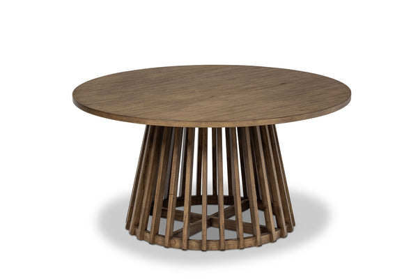 TORENTO 1500 ROUND DINING TABLE WALNUT