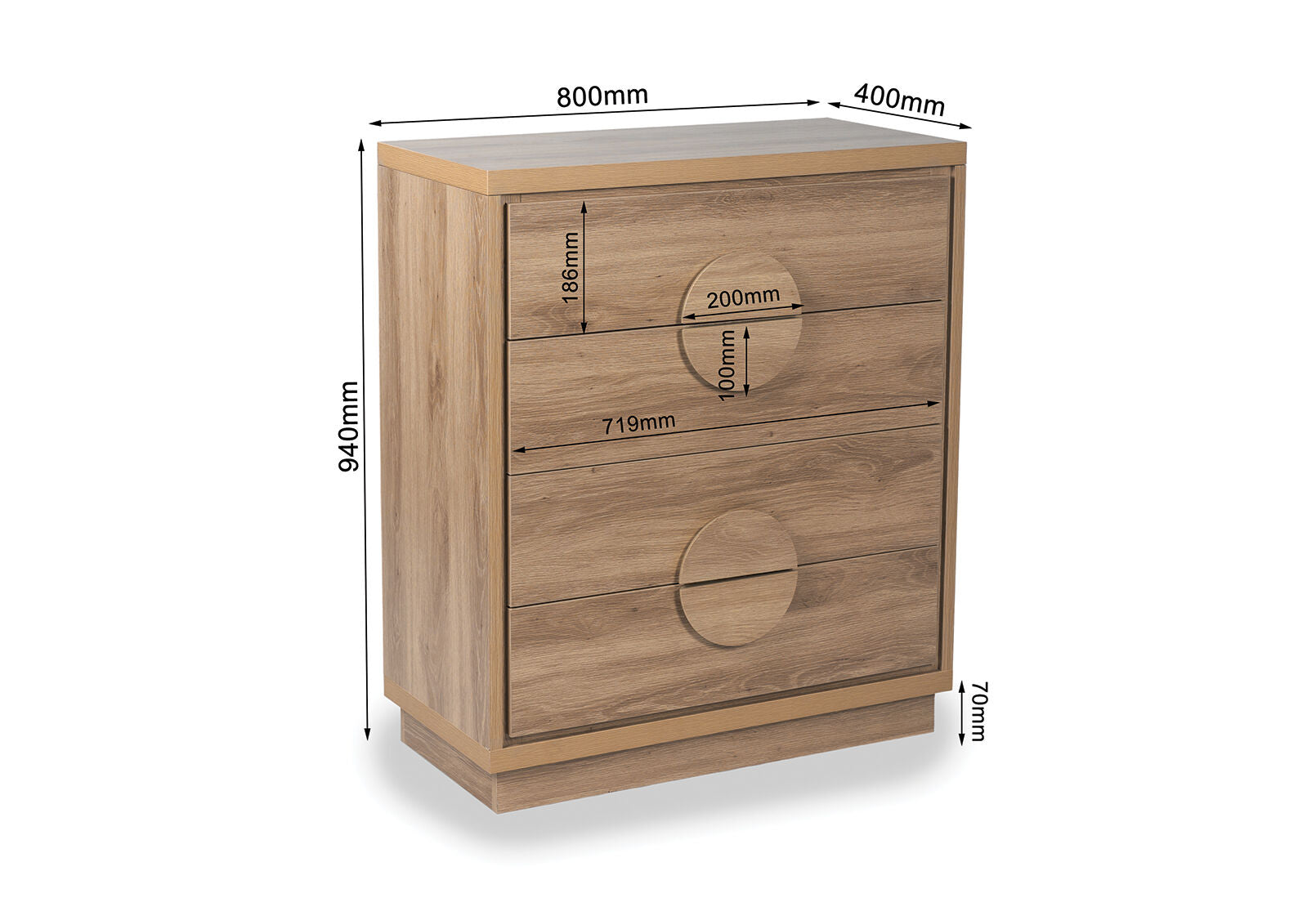 BERNAL TALL CHEST NATURAL