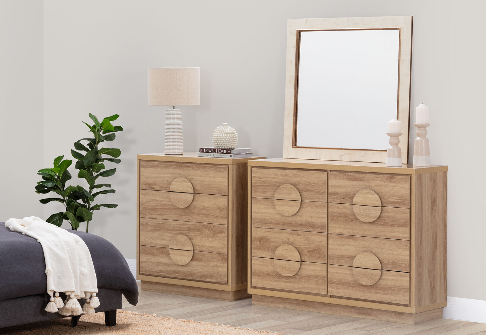 BERNAL 8 DRAWER DRESSER NATURAL