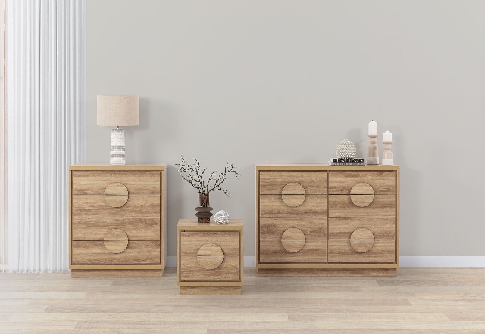 BERNAL 8 DRAWER DRESSER NATURAL