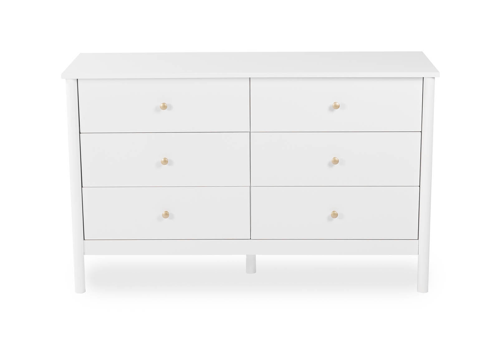 ROWLAND 6 DRAWER DRESSER WHITE
