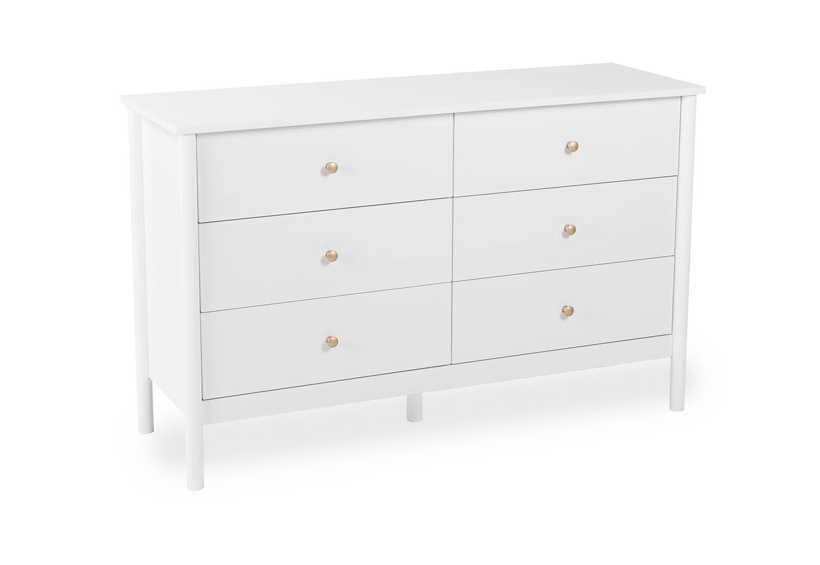 ROWLAND 6 DRAWER DRESSER WHITE