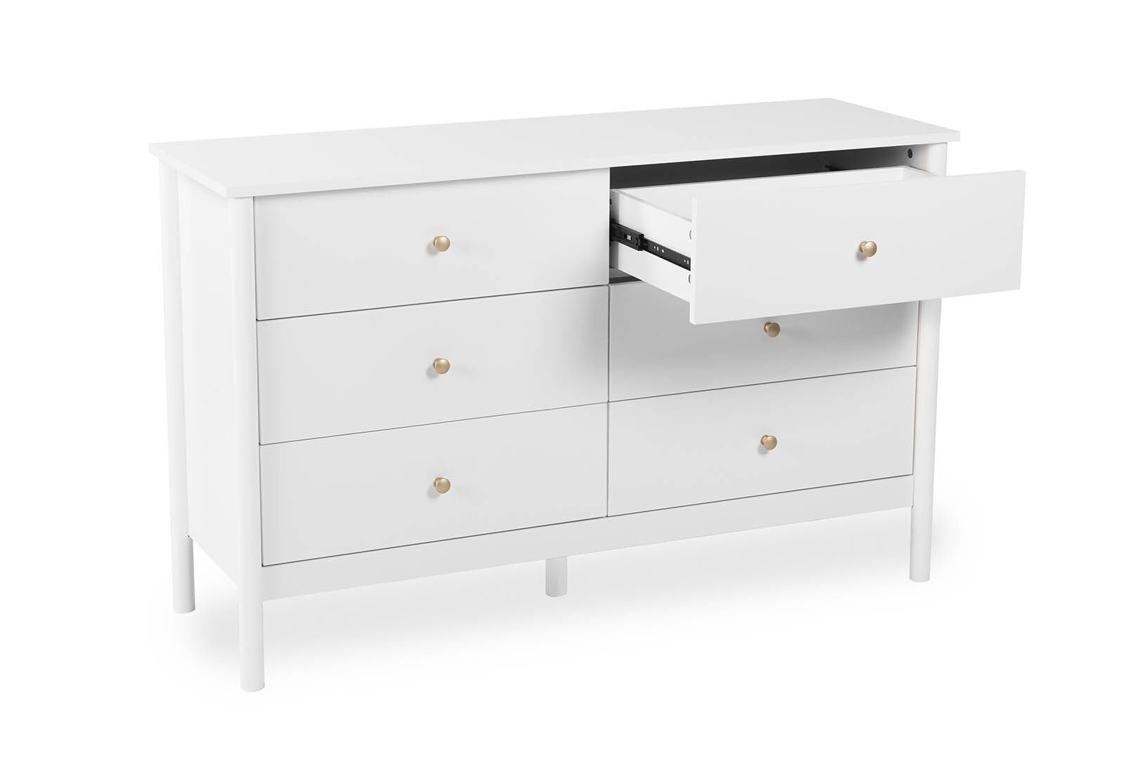 ROWLAND 6 DRAWER DRESSER WHITE