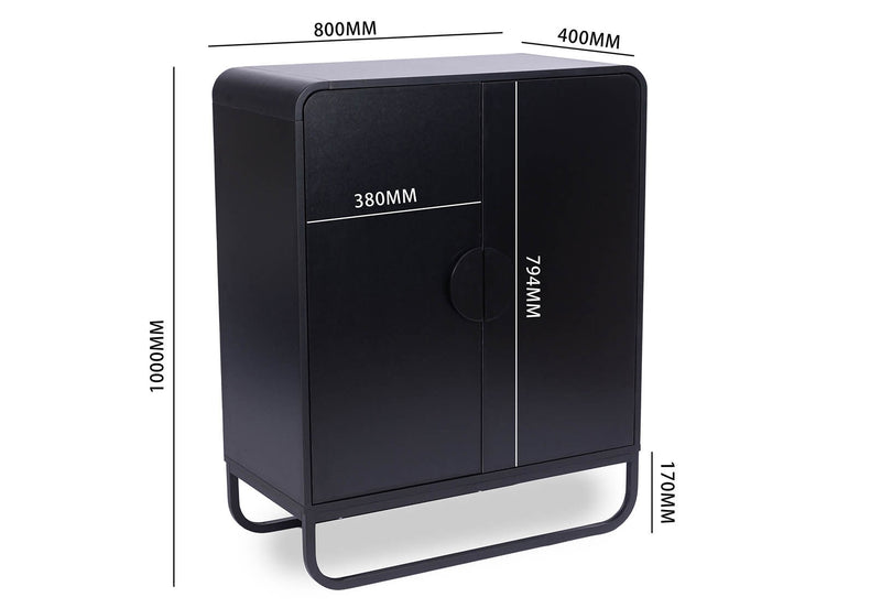 HUGHES WINE CABINET BLACK