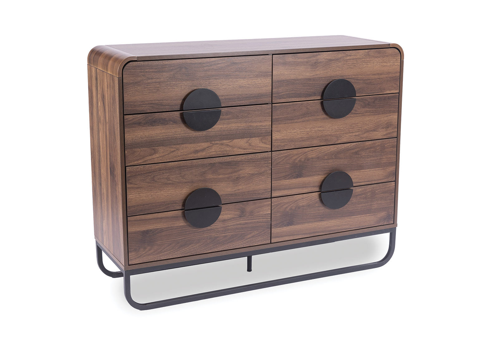 HUGHES 8 DRAWER DRESSER WALNUT