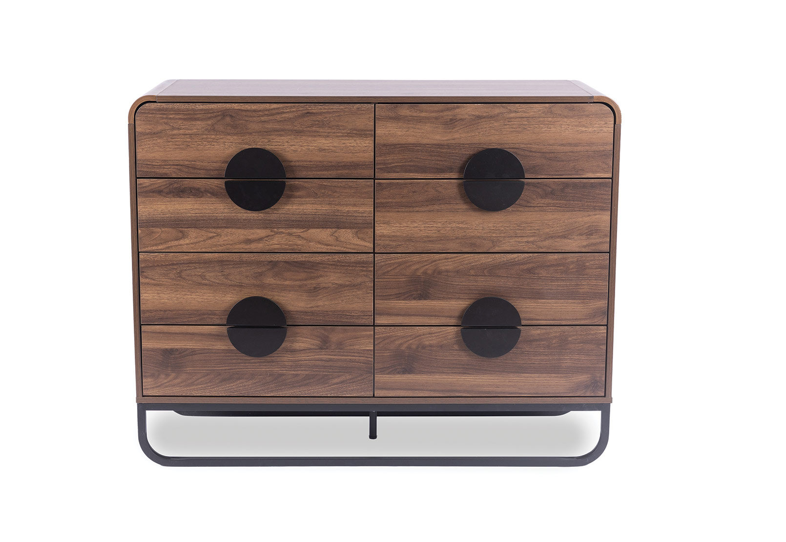 HUGHES 8 DRAWER DRESSER WALNUT