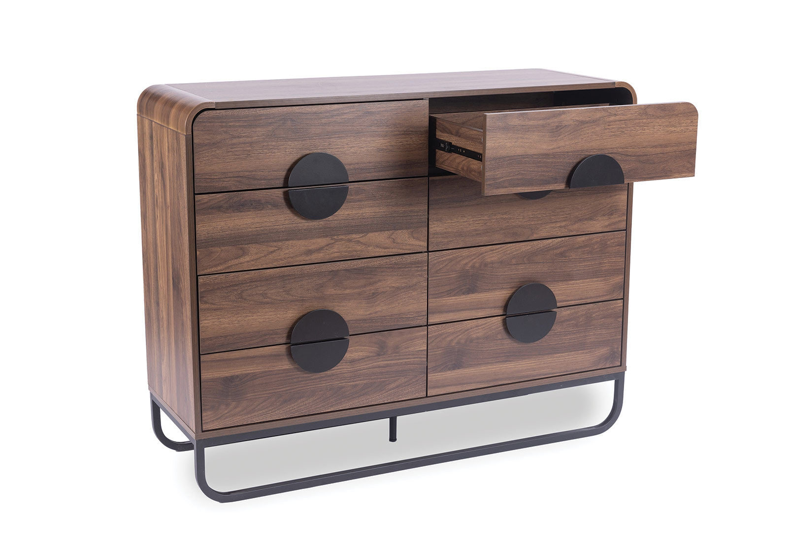 HUGHES 8 DRAWER DRESSER WALNUT