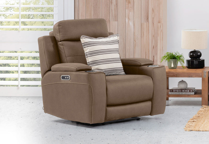 ALEXIOS ELECTRIC RECLINER STONE
