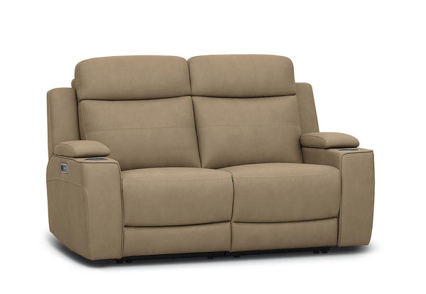 ALEXIOS 2 SEATER WITH ELECTRIC RECLINER STONE