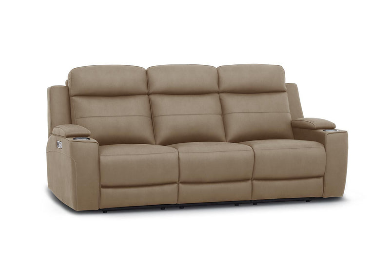 ALEXIOS 3 SEATER WITH ELECTRIC RECLINER STONE