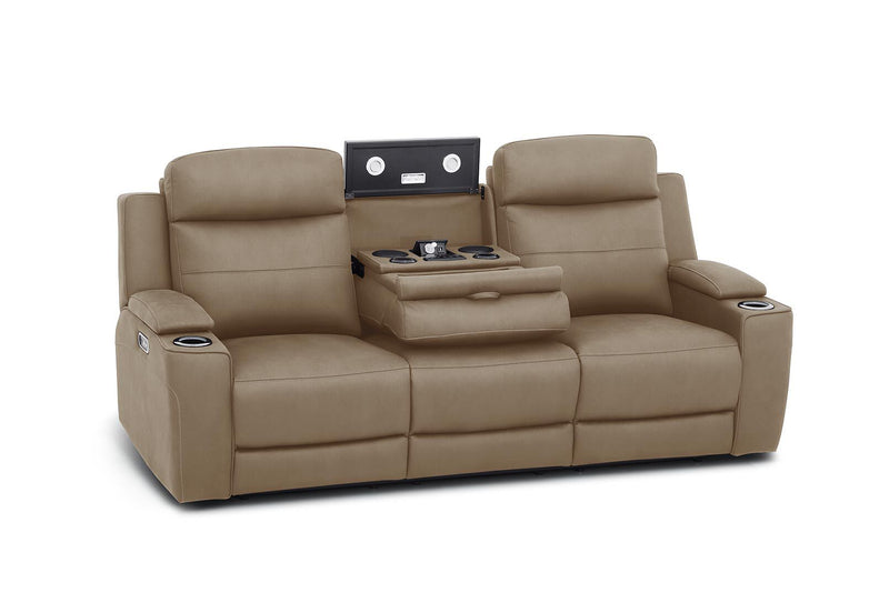 ALEXIOS 3 SEATER WITH ELECTRIC RECLINER STONE