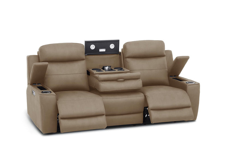 ALEXIOS 3 SEATER WITH ELECTRIC RECLINER STONE