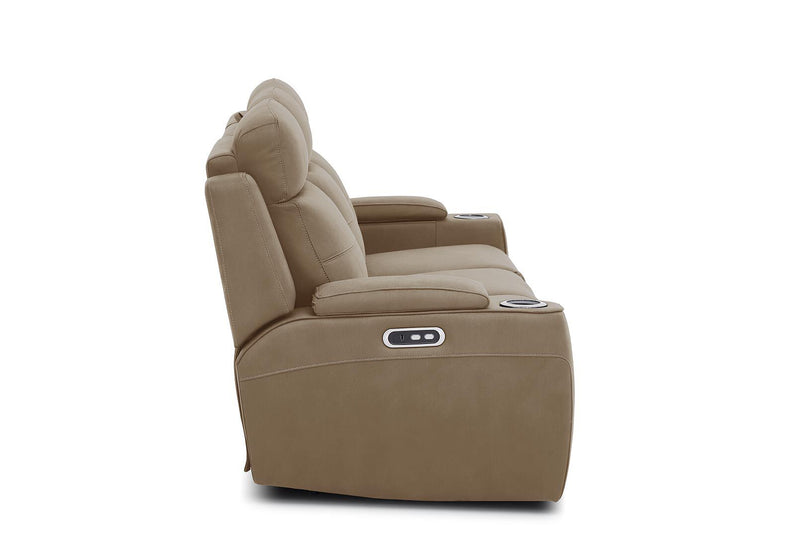 ALEXIOS 3 SEATER WITH ELECTRIC RECLINER STONE