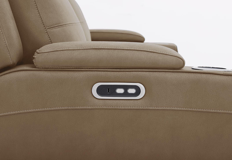 ALEXIOS 3 SEATER WITH ELECTRIC RECLINER STONE