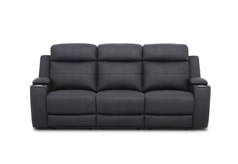 ALEXIOS 3 SEATER WITH ELECTRIC RECLINER CHARCOAL