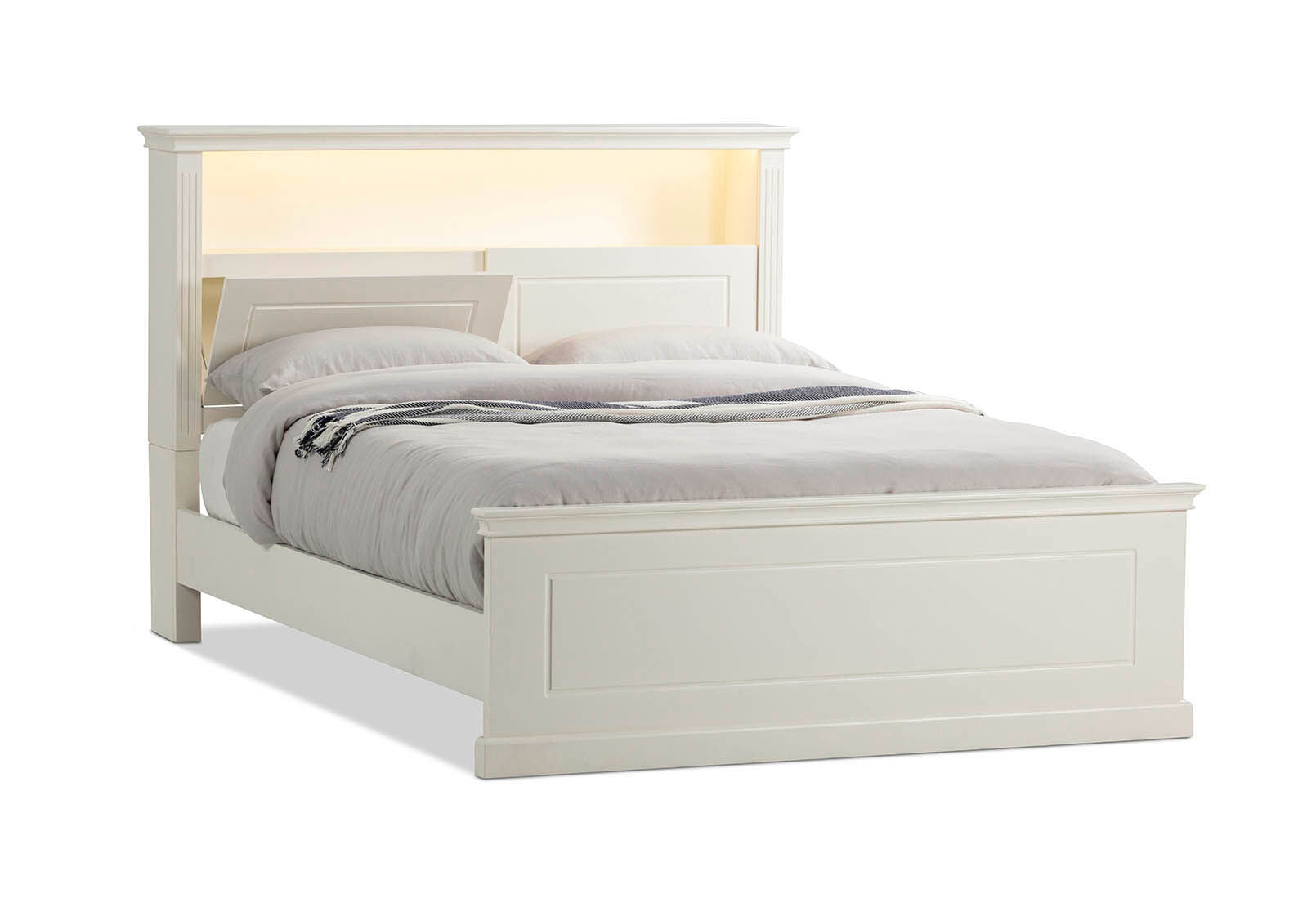 KULA QUEEN BED WHITE