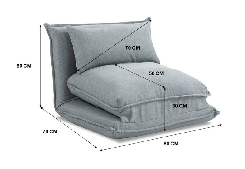 FARMER SOFA BED CHAIR LIGHT GREY