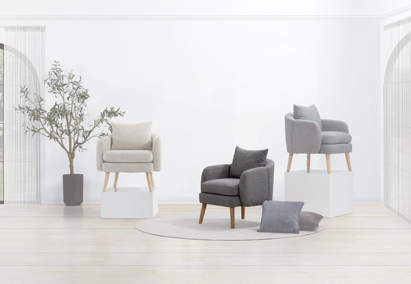 GALICIA ACCENT CHAIR DARK GREY