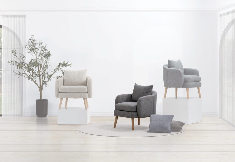 GALICIA ACCENT CHAIR DARK GREY