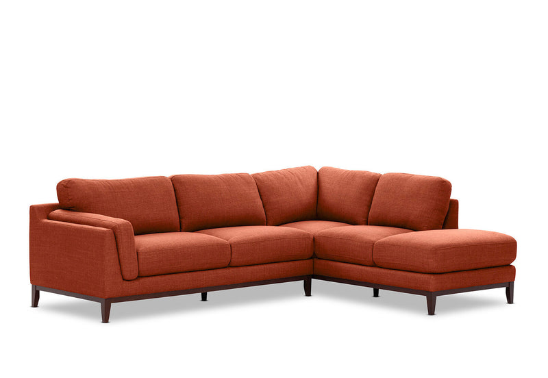 LAURIE CORNER RHF CHAISE RUST