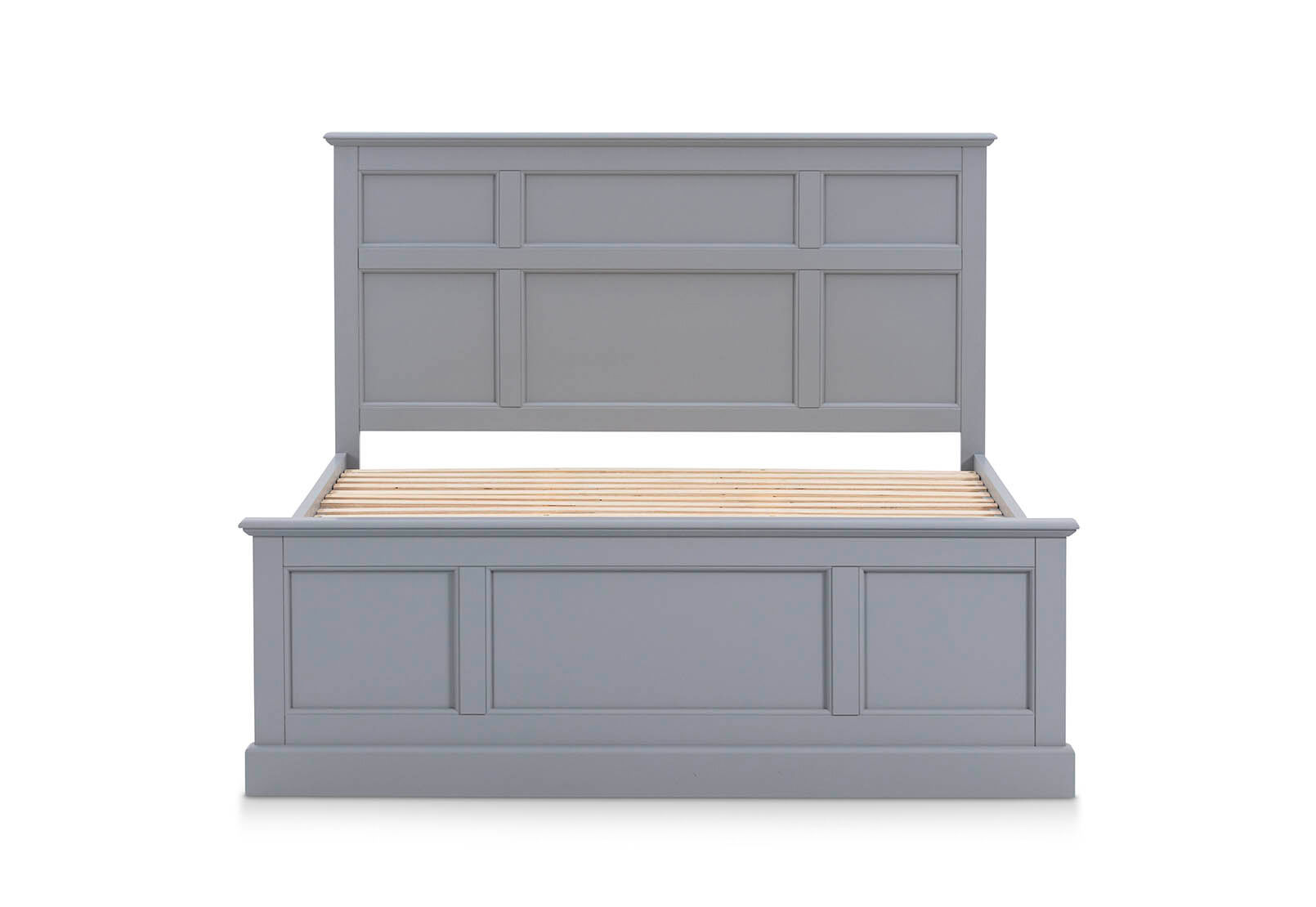 CHRYSTELLE DOUBLE BED LIGHT GREY