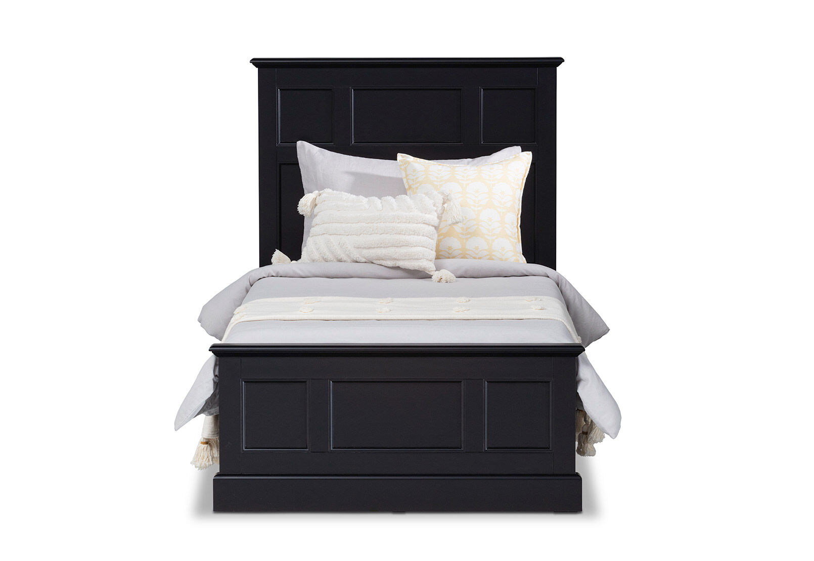 CHRYSTELLE KING SINGLE BED BLACK